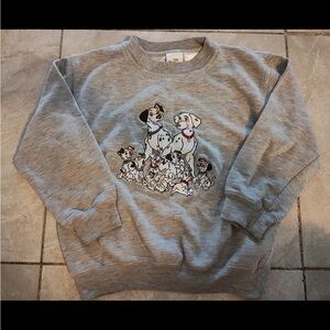 Vintage Disney store 101 Dalmatians gray sweatshirt size small 5/6